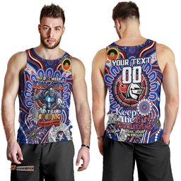 Custom NAIDOC Week 2024 Knights Men Tank Top Mascot Rugby