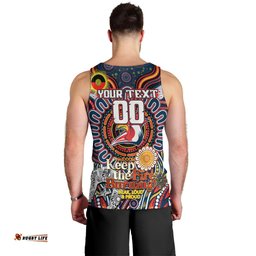 Custom NAIDOC Week 2024 Roosters Men Tank Top Mascot Rugby