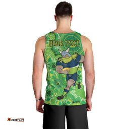 Personalised Raiders NAIDOC Week 2024 Men Tank Top Aboriginal Fire Burning Sparks