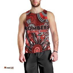 Personalised Bombers NAIDOC Week 2024 Men Tank Top Aussie Aboriginal Art