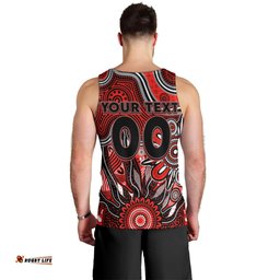 Personalised Bombers NAIDOC Week 2024 Men Tank Top Aussie Aboriginal Art