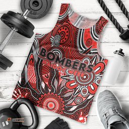 Personalised Bombers NAIDOC Week 2024 Men Tank Top Aussie Aboriginal Art
