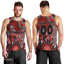 Personalised Bombers NAIDOC Week 2024 Men Tank Top Aussie Aboriginal Art