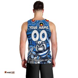 Custom Australia NAIDOC Week 2024 Men Tank Top Bulldogs Mascot Keep The Fire Burning