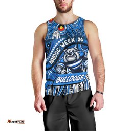 Custom Australia NAIDOC Week 2024 Men Tank Top Bulldogs Mascot Keep The Fire Burning