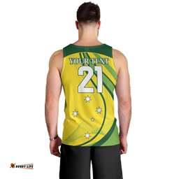 Australia Cricket World Cup 2024 Men Tank Top Aussie Make Champions