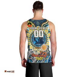 Custom NAIDOC Week 2024 Titans Men Tank Top Mascot Rugby