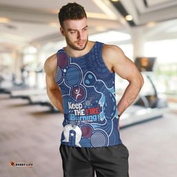 NAIDOC Week Men Tank Top NSW Blues Platypus