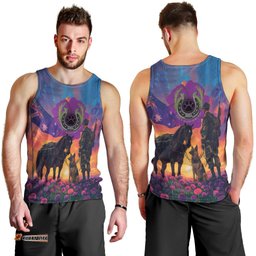 Australia Animals ANZAC Men Tank Top Dog And Horse Heroes Also Served