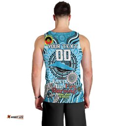 Custom NAIDOC Week 2024 Sharks Men Tank Top Mascot Rugby