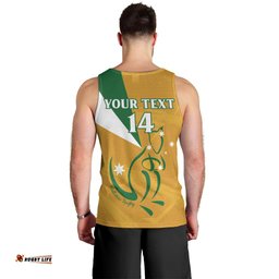 Custom Australia Rugby Men Tank Top 2024 Wallabies Grunge Style