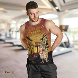 Australia And New Zealand ANZAC Men Tank Top Aussie Kangaroo With Aotearoa Kiwi Lest We Forget