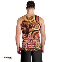 Custom Father's Day Australia Men Tank Top Best Dad Ever Aboriginal Art