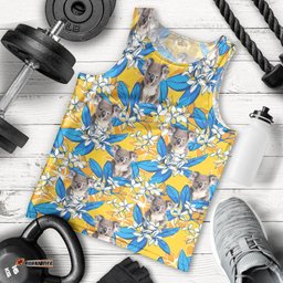 Koala Men Tank Top Plumeria Flowers