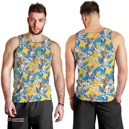 Koala Men Tank Top Plumeria Flowers