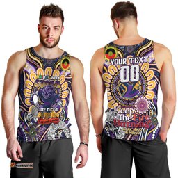 Custom NAIDOC Week 2024 Storm Men Tank Top Mascot Rugby