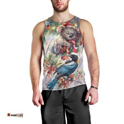 Koala and Tui Bird Christmas in July Men Tank Top