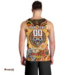 Custom NAIDOC Week 2024 Tigers Men Tank Top Mascot Rugby