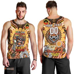 Custom NAIDOC Week 2024 Tigers Men Tank Top Mascot Rugby