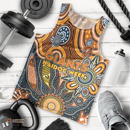 Personalised Giants NAIDOC Week 2024 Men Tank Top Aussie Aboriginal Art