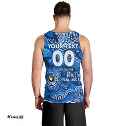 Custom NAIDOC Week 2024 Cats Men Tank Top Aboriginal Animals Keep The Fire Burning