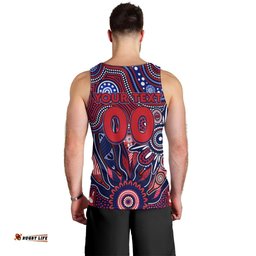 Personalised Demons NAIDOC Week 2024 Men Tank Top Aussie Aboriginal Art