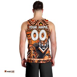 Custom Australia NAIDOC Week 2024 Men Tank Top Wests Tigers Mascot Keep The Fire Burning