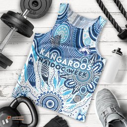 Personalised Kangaroos NAIDOC Week 2024 Men Tank Top Aussie Aboriginal Art