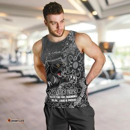 Personalised Panthers NAIDOC Week 2024 Men Tank Top Aboriginal Fire Burning Sparks