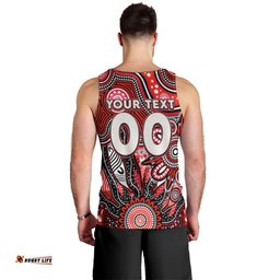 Personalised Saints NAIDOC Week 2024 Men Tank Top Aussie Aboriginal Art