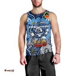 Custom NAIDOC Week 2024 Bulldogs Men Tank Top Mascot Rugby