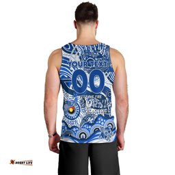 Custom NAIDOC Week 2024 Kangaroos Men Tank Top Aboriginal Animals Keep The Fire Burning
