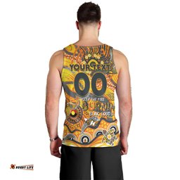 Custom NAIDOC Week 2024 Giants Men Tank Top Aboriginal Animals Keep The Fire Burning