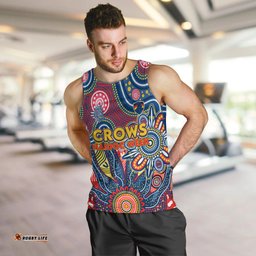 Personalised Lions NAIDOC Week 2024 Men Tank Top Aussie Aboriginal Art