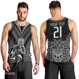 Custom New Zealand Rugby Men Tank Top Maori All Black Warrior Tribal Tattoo