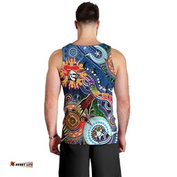 Personalised Knights NAIDOC Week 2024 Men Tank Top Australia Aboriginal Dot Painting