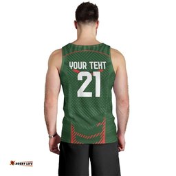 Custom Bangladesh Cricket Men Tank Top Go Tigers Sporty Version