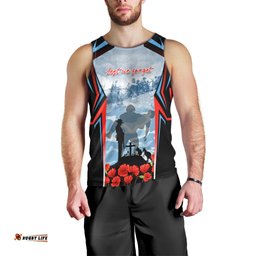 Australia ANZAC Day Men Tank Top Gallipoli Soldiers Simple Style