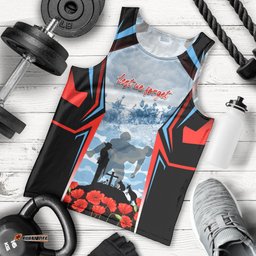 Australia ANZAC Day Men Tank Top Gallipoli Soldiers Simple Style