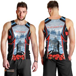 Australia ANZAC Day Men Tank Top Gallipoli Soldiers Simple Style