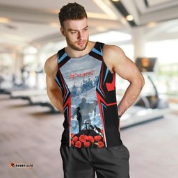 Australia ANZAC Day Men Tank Top Gallipoli Soldiers Simple Style