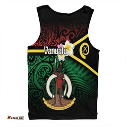 Amazing Aussie Australia South Sea Islanders Vanuatu Special Original Flag In Polynesian Style Men Tank Top