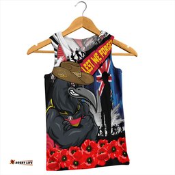 Amazing Aussie Adelaide Crows Anzac Day Honor United In Spirit Men Tank Top