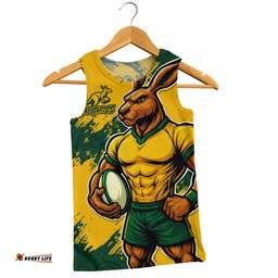 Amazing Aussie Aussie Wallabies Wallabies Kangaroo Power Rugby Men Tank Top