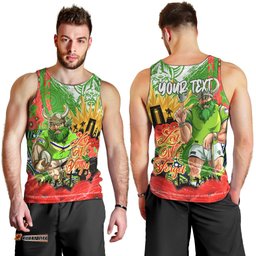 Personalised Mascot Raiders ANZAC Men Tank Top Lest We Forget