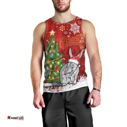 Australia Christmas Men Tank Top Aussie Bilby Santa Merry Xmas