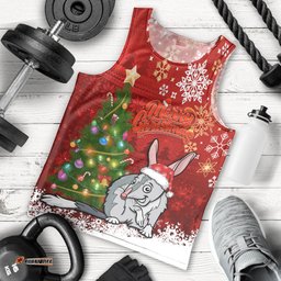 Australia Christmas Men Tank Top Aussie Bilby Santa Merry Xmas