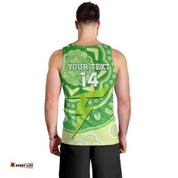 Custom BBL Thunder Cricket Men Tank Top 2024 Aboriginal Art