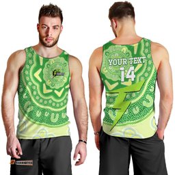 Custom BBL Thunder Cricket Men Tank Top 2024 Aboriginal Art