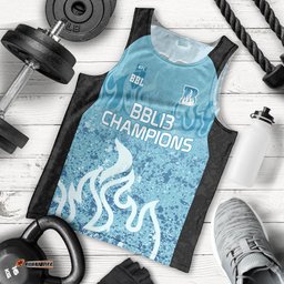 Custom Brisbane Heat Champions BBL13 Men Tank Top
